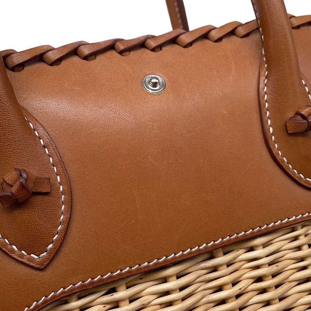 Hermes handbag Bolit Picnic 24 Natural Forb Willow Barenia C stamp - Picture 11 of 14